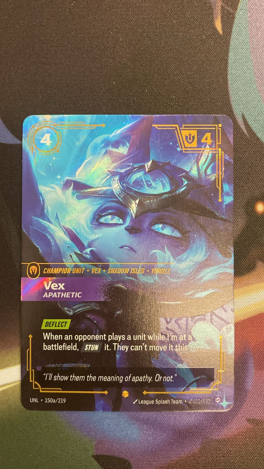 Vex, Apathetic