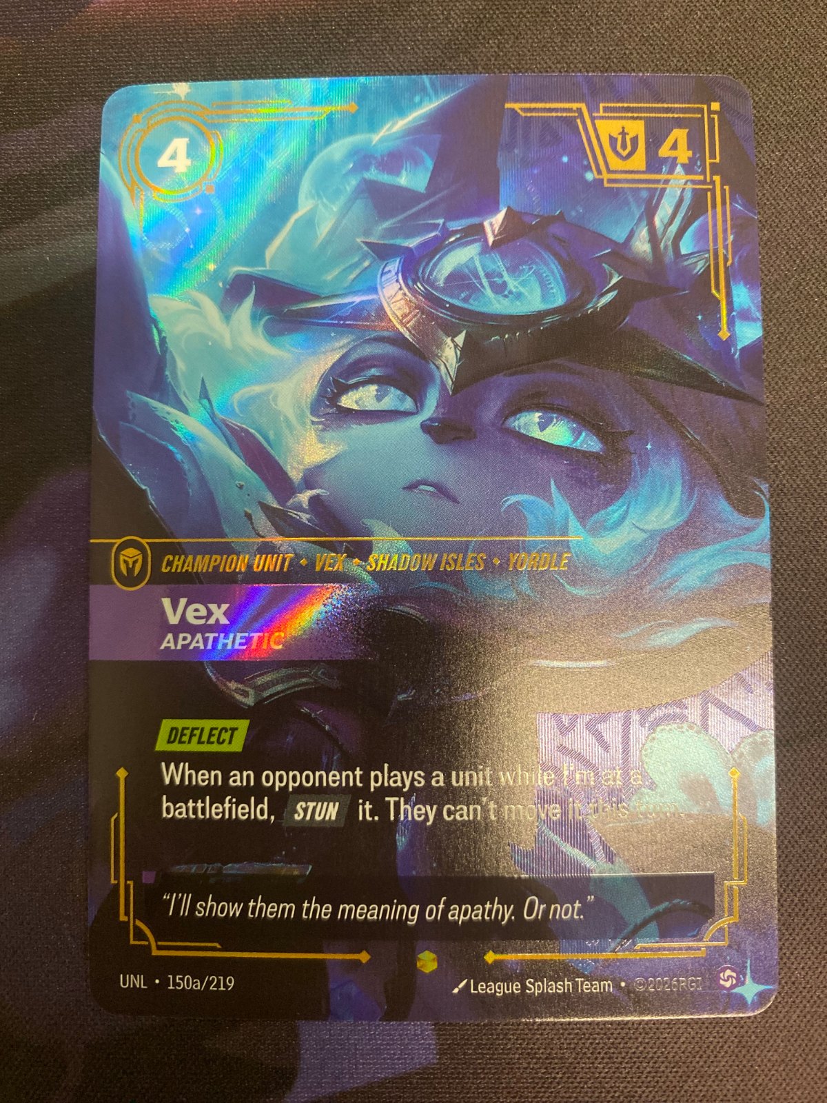 Vex, Apathetic